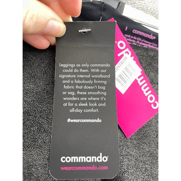 Commando Leggings Womens Large Faux Suede Ankle Black High Rise Stretch NWT - Picture 6 of 8